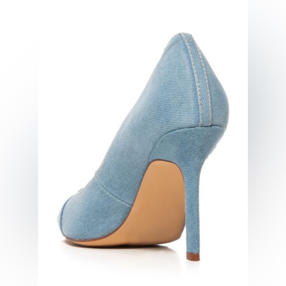 Azalea Wang Denim Ombré High Heel Pumps - Picture 4 of 4
